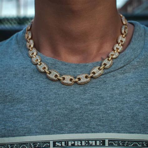 18 diamond accent gucci link chain|Gucci mariner link chain.